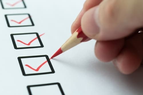 Red,Pen,Marking,On,Checklist,Sheet emergency preparedness AED kit