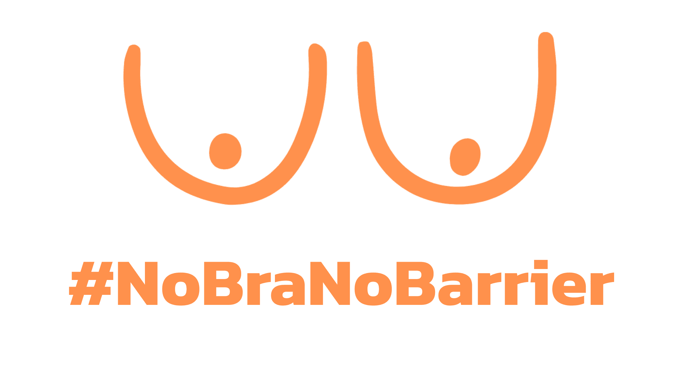no bra no barrier #NoBraNoBarrier